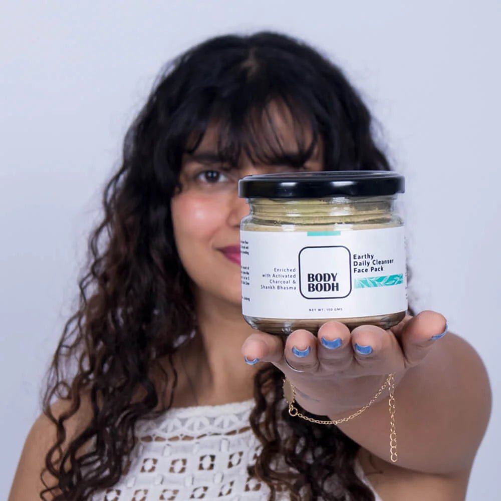 Earthy Daily Cleanser | Face Pack (Enriched with Activated Charcoal & Shankh Bhasma)