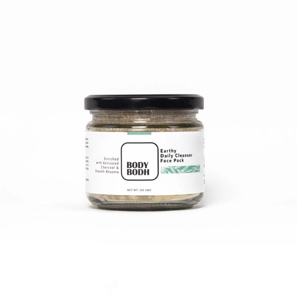 Earthy Daily Cleanser | Face Pack (Enriched with Activated Charcoal & Shankh Bhasma)