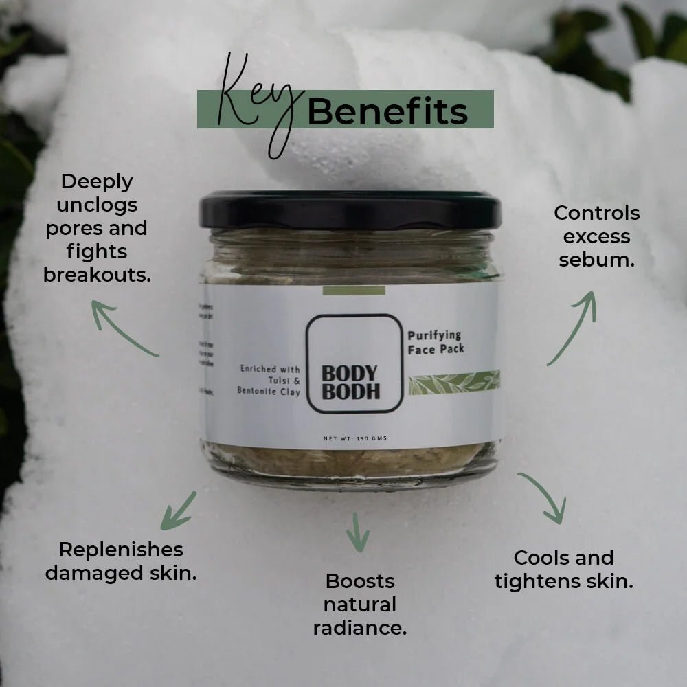Purifying Face Pack (Enriched with Tulsi & Bentonite Clay)