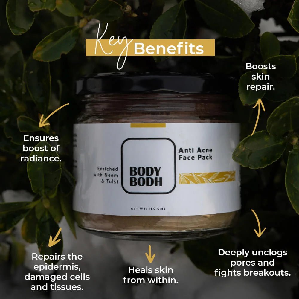 Anti Acne Face Pack (Enriched with Neem & Tulsi)